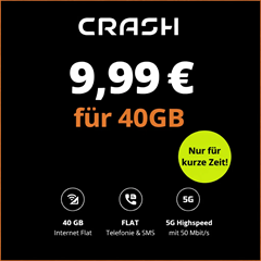 40 GB 5G Allnet Flat im Vodafone-Netz für nur 9,99€ im Monat – monatlich kündbar