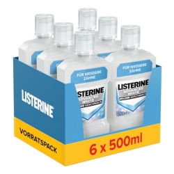 6x 500 ml Listerine Advanced White Milder Geschmack für 11,60€ (Vergleich: 18,45€)