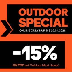 SportScheck: 15% Extra-Rabatt auf ausgewählte Outdoor Must Haves