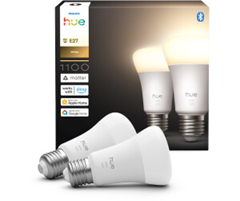 Philips Hue White E27 Doppelpack (1100 Lumen, dimmbar, Bluetooth) für 19,99€ (Vergleich: 28,98€)