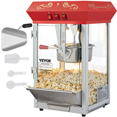 VEVOR Popcornmaschine Popcornautomat Popcorngerät 850 W, 8 oz Kessel für 48 Tassen pro Ladung für 111,90€ (Vergleich: 132,90€)