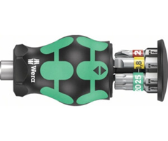 Wera Kraftform Kompakt Stubby 1 mit 6-teiligem Bit-Magazin für 14,44€ (Vergleich: 18,78€)