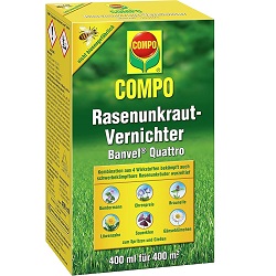COMPO Banvel Quattro Rasenunkraut-Vernichter (400 ml für 400 m²) für 19,49€ (Vergleich: 23,19€)