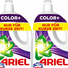 2x Ariel Flüssigwaschmittel Color+ (200 WL) für 28,93€ (0,14€/WL)