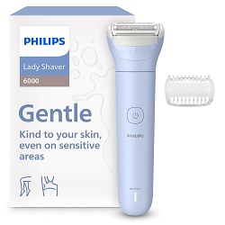 Philips Lady Shaver Series 6000 (Nass & Trocken, 80 Min. Akku) für 29,99€ (Vergleich: 38,89€)