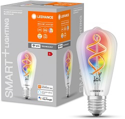 4x Ledvance Smart+ Filament Edison ST64 (RGBW) für 9,99€ (Vergleich: 23,92€)
