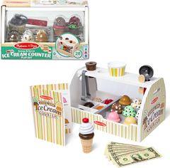Melissa & Doug Eisdiele aus Holz (28-teilig, mit Zubehör) für 30,40€ (Vergleich: 39,99€)