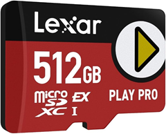 Lexar Play PRO MicroSDXC Express-Karte 512GB für 93,49€ (Vergleich: 135,98€)