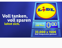 Lidl verlost 33.000 Shell Tankgutscheine im Wert von jeweils 150€ ab 50€ Einkaufswert
