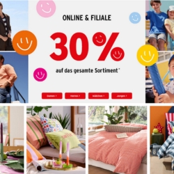 Ernsting’s family: 30% Rabatt auf das gesamte Sortiment