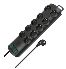 Brennenstuhl Primera-Line 10-fach Steckdosenleiste (2x 5-fach schaltbar) für 12,42€ (Vergleich: 16,09€)