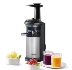 Panasonic MJ-L500S Slow Juicer (inkl. Sorbet-Einsatz) für 105,00€ (Vergleich: 177,95€)