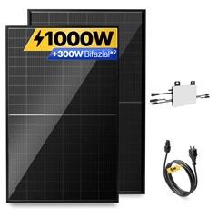 Mit eBayPlus: 1000W/800W Balkonkraftwerk Komplettset (Bifazial) für 197,99€ – sonst 219,99€