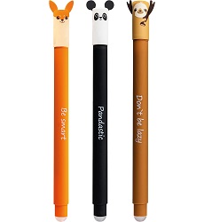 Eberhard Faber Tintenroller „Animal Erase it!“ (3er Set, radierbar) für 5,90€ (Vergleich: 9,63€)