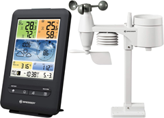 Bresser WLAN-Wetterstation 5-in-1 (Wind- & Regenmesser, Farbdisplay) für 74,99€ (Vergleich: 99€)