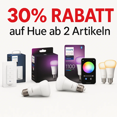 Amazon: Kaufe 2 Hue Produkte und erhalte 30% Rabatt auf das günstigere Produkt