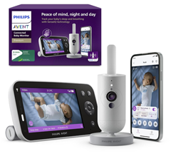 Philips AVENT Premium Connected Babyphone (KI-Tracking, Schrei-Interpretation) für 299,99€ (Vergleich: 332,26€)