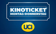 5 Kinogutscheine für alle 2D-Filme Montag bis Donnerstag inkl. Filmzuschlag für 24,45€ (= 4,89€ pro Kinoticket)