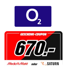 o2 Mobile Unlimited On Demand Extra (Unbegrenzt, o2-Netz) für 34,99€/Monat + 670€ MediaMarkt/Saturn Gutschein = effektiv 8,99€/Monat