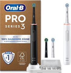 Oral-B Pro Series 3 Elektrische Zahnbürste Doppelpack für 74,99€ (Vergleich: 93,30€)