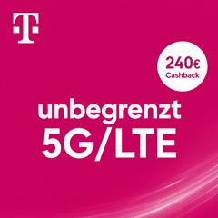2 x Telekom MagentaMobil Verträge mit unbegrenztem 5G/LTE-Datenvolumen für effektiv 30,73€/Monat (= 15,37€ pro Vertrag)