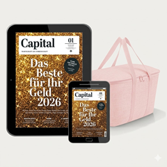 Capital Magazin Digital Abo + 80€ Prämie + Gratis-Kühltasche für 75,04€