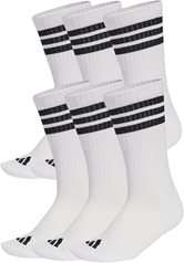adidas 3 Stripes Essentials Cushioned Crew Socken 6er-Pack für 16,49€ (Vergleich: ab 19,85€)