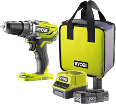 RYOBI 18V ONE+ Akku-Bohrschrauber Set R18DD3-120S für 82,85€ (Vergleich: 95,22€)