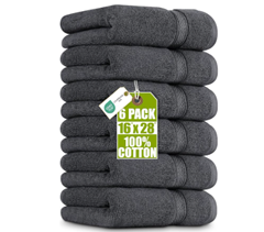 Utopia Towels Handtücher Set 6er-Pack 41×71 cm in Grau für 14,44€ (Vergleich: 17,99€)