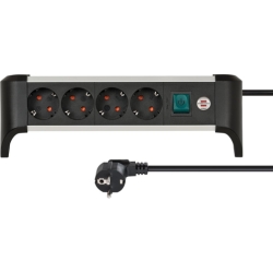 Brennenstuhl Alu-Office-Line Steckdosenleiste 4-fach für 14,28€ (Vergleich: 19,06€)