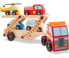 Melissa & Doug Autotransporter mit Rettungsfahrzeugen für 10,67€ (Vergleich: 17,75€)