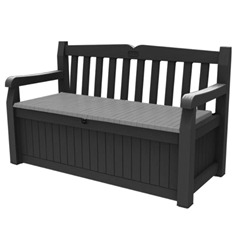 Keter Sitzbank Eden Grau mit Kissenbox für 139,99€ (Vergleich: 165,72€)