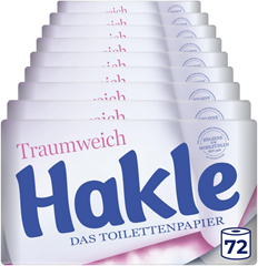 Hakle Traumweich Toilettenpapier 72 Rollen 4-lagig für 29,88€ (Vergleich: 42,03€)