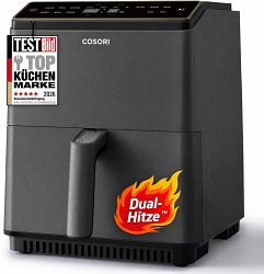 COSORI Dual Blaze Airfryer (6,4L XXL) für 109,99€ (Vergleich: 129,99€)