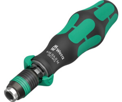 Wera 838 RA-R M Bits-Handhalter mit Ratschenfunktion (1/4″, 123,5 mm) für 21,59€ (Vergleich: 26,74€)