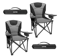 GarveeLife Campingstuhl 2er-Set (64 cm Sitzbreite, bis 200 kg) für 78,99€ (Vergleich: 93,98€)