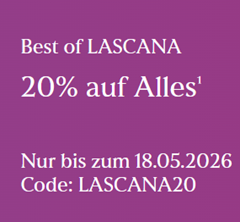 LASCANA: 20% Rabatt auf Alles + Gratis Versand ab 50€