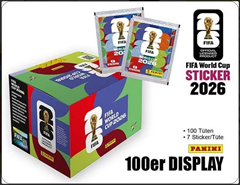 Panini FIFA WM 26 Sticker Box (100er / 700 Sticker) für 134,99€ (Vergleich: 149,66€)