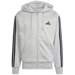 Adidas Herren Essential Three Stripes Fleece Zipper Hoodie für 30,32€ (Vergleich: 41,90€)