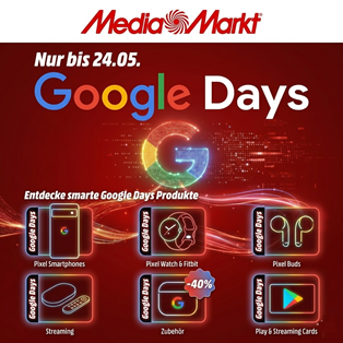 MediaMarkt Google Days: Pixel-Bundles und 5fach Punkte bis 24.05.
