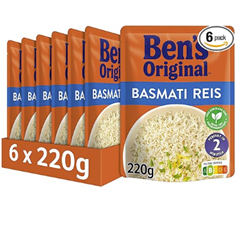 BEN’S ORIGINAL Express Reis Basmati 6x220g im Spar-Abo für 6,45€ (1,08€/Packung)
