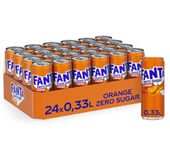 Fanta Zero Orange 24x330ml Dose im Spar-Abo für 11,96€ (0,50€/Dose, zuckerfrei)