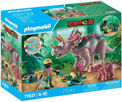 Playmobil Dinos Triceratops mit Jungtier für 21,77€ (VG: 28,99€)