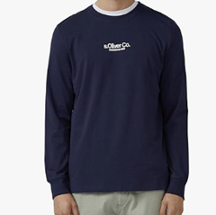 s.Oliver Longsleeve Baumwolle Navy für 12,99€ (Vergleich: 23,48€)