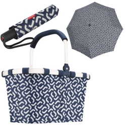 Reisenthel Carrybag Frame (Signature Navy) + GRATIS Reisenthel Pocket Classic Regenschirm für 40,94€ (Vergleich: 76,54€)