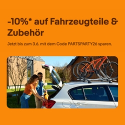eBay: 10% Rabatt auf Fahrzeugteile und Zubehör