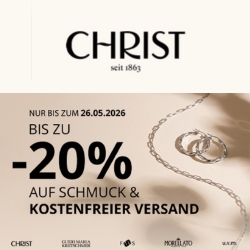 Christ: bis zu 20% auf Schmuck + kostenfreier Versand
