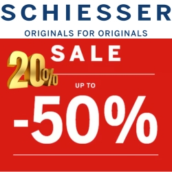 Schiesser: bis zu 50% Rabatt im Sale + 20% Extra-Rabatt + kein Mindestbestellwert und keine Versandkosten