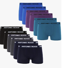 Antonio Rossi Boxershorts 12er-Pack für 32,46€ (Vergleich: 39,59€)