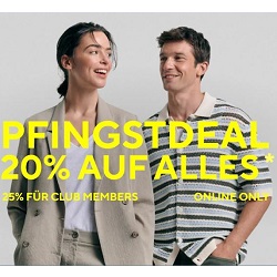 Tom Tailor: 20% Rabatt auf alle Artikel in Shop (25% Rabatt für Club Member)